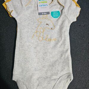 0-3 Months Child of Mine/Carter's Onesies - 3